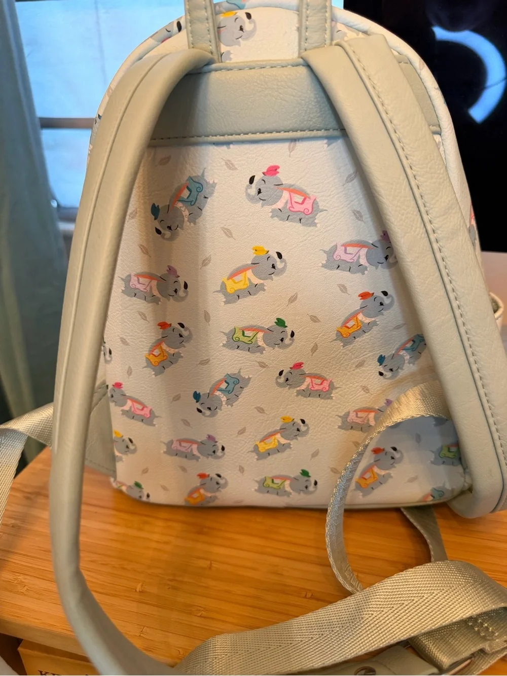 Loungefly Cream Mini Backpack with Multicolor Dumbo Print